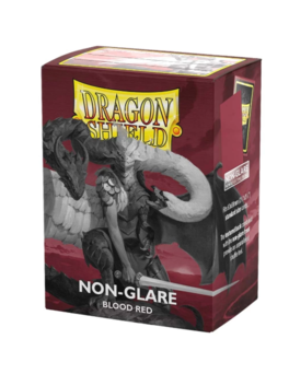 FUNDAS STANDARD MATTE NON-GLARE - BLOOD RED - DRAGON SHIELD