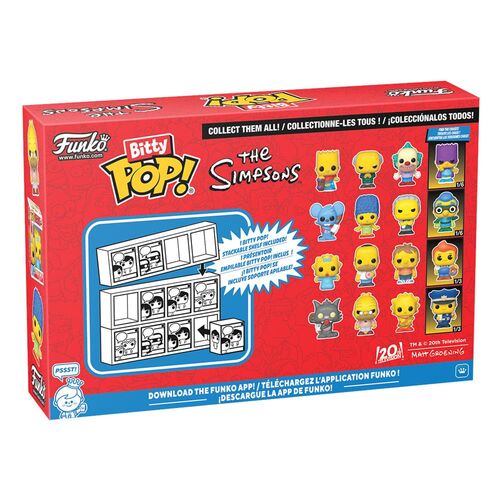 FIGURAS BITTY POP! VINYL SERIES 1 2 CM LOS SIMPSON PACK DE 4