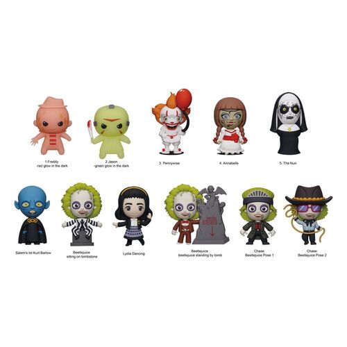 COLGANTES PVC 3D HORROR SERIES 8 WARNER BROTHERS