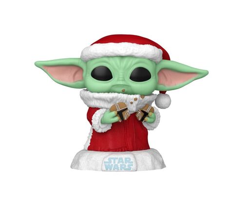 FIGURA HOLIDAY GROGU 9 CM STAR WARS: MANDALORIAN POP! VINYL