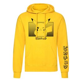 POKEMON SUDADERA CAPUCHA PIKACHU KATAKANA TALLA M