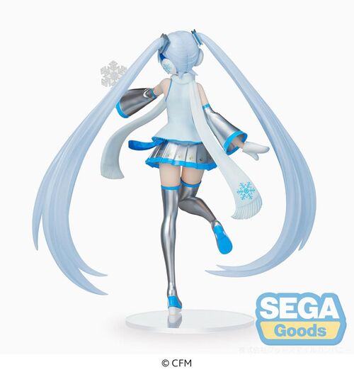 HATSUNE MIKU ESTATUA LUMINASTA PVC SNOW MIKU SKY TOWN VER. 22 CM