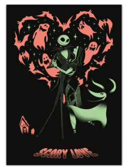 POSTER LUMINISCENTE DISNEY PESADILLA ANTES DE NAVIDAD