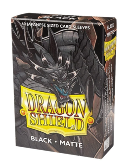 FUNDAS SMALL 59MM X 86MM JAPANESE MATTE NEGRO (60 FUNDAS) DRAGON SHIELD