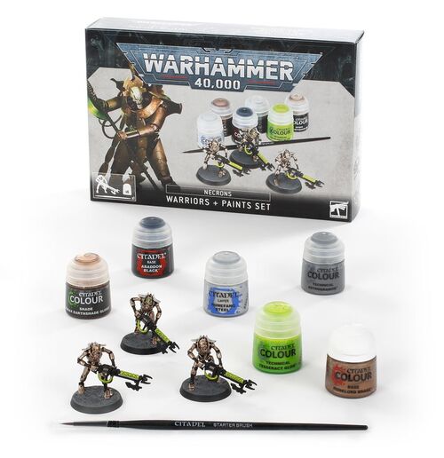 WARHAMMER 40K. NECRONS WARRIORS+PAINTS SET