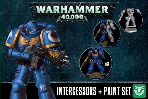 WARHAMMER 40,000: INTERCESSORS + PAINT SET