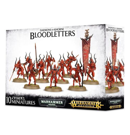 WARHAMMER AGE OF SIGMAR: DAEMONS OF KHORNE. BLOODLETTERS