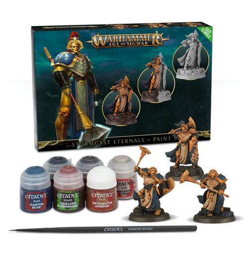 WARHAMMER AGE OF SIGMAR: STORMCAST ETERNALS + PAINT SET