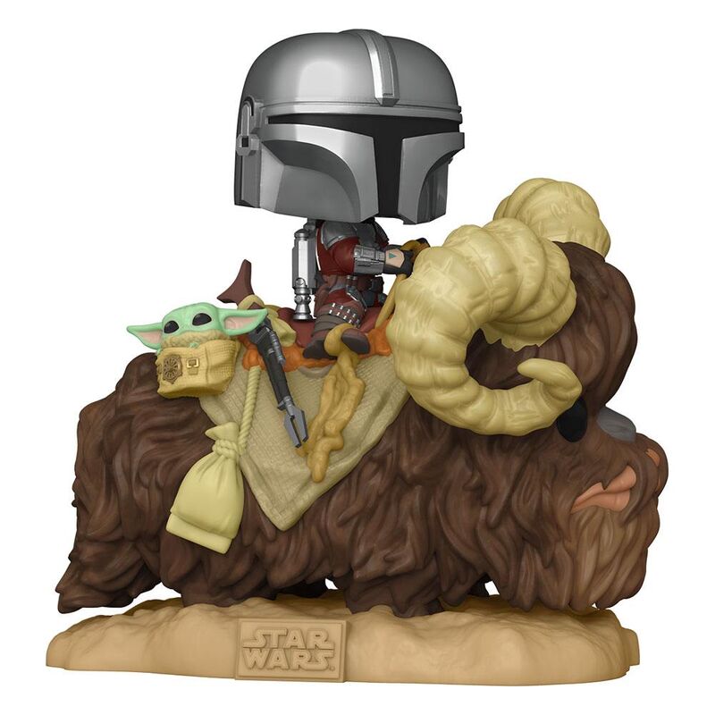 FIGURA POP DELUXE THE MANDALORIAN & THE CHILD ON BANTHA