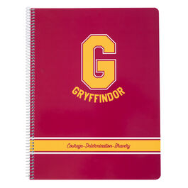 CUADERNO TAPA POLIPROPILENO A4 5X5 MICROPERFORADO HARRY POTTER GRYFFINDOR