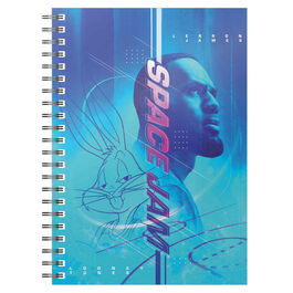 LIBRETA ESPIRAL LEBRON AZUL SPACE JAM LOONEY TUNES