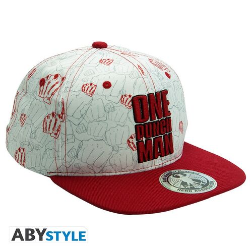 GORRA ONE PUNCH MAN BEIGE&RED PUNCHES