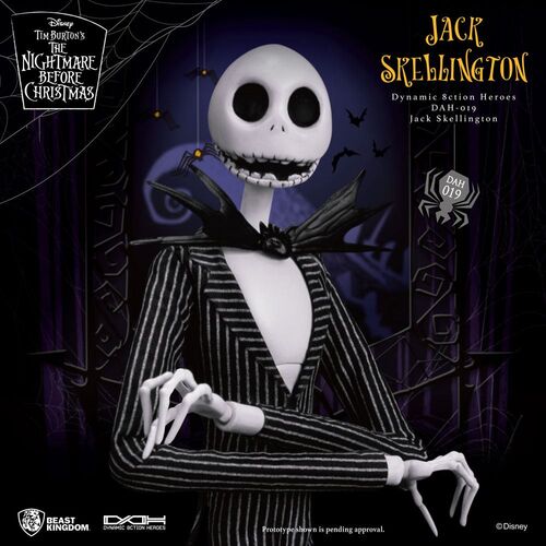 FIGURA DYNAMIC 8CTION HEROES 1/9 JACK SKELLINGTON 21 CM PESADILLA ANTES DE NAVIDAD