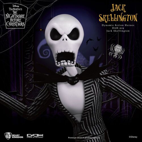 FIGURA DYNAMIC 8CTION HEROES 1/9 JACK SKELLINGTON 21 CM PESADILLA ANTES DE NAVIDAD