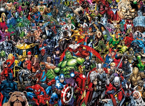PUZZLE IMPOSSIBLE CHARACTERS MARVEL 80TH ANNIVERSARY