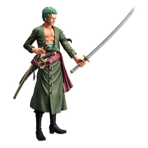 FIGURA 28 CM RORONOA ZORO  ONE PIECE GRANDISTA NERO