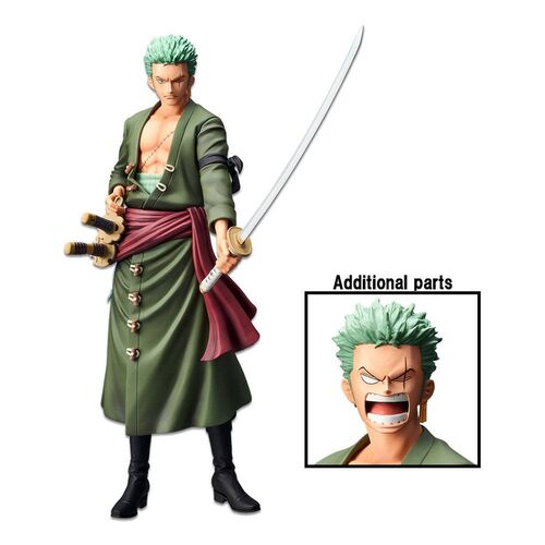 FIGURA 28 CM RORONOA ZORO  ONE PIECE GRANDISTA NERO