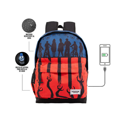 MOCHILA MULTICOLOR HS 1.3 STRANGER THINGS FLAG