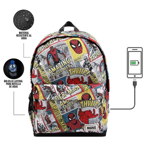 MOCHILA HS 1.3 SPIDERMAN STRIP