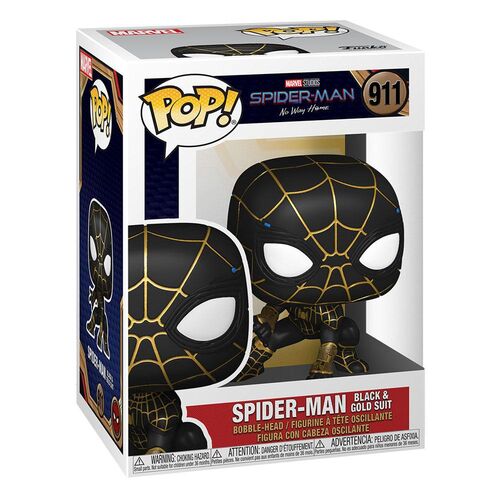 SPIDER-MAN: NO WAY HOME POP! FIGURA SPIDER-MAN (BLACK & GOLD SUIT) 9 CM