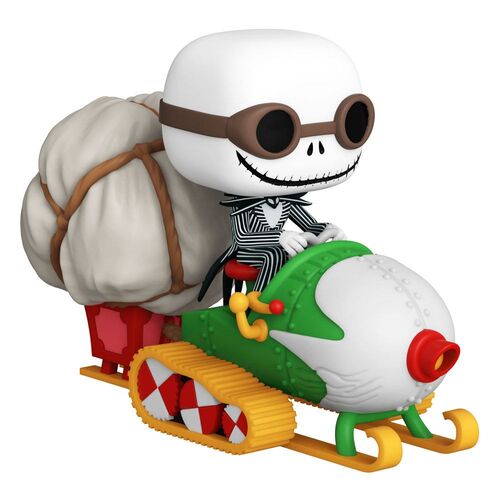 PESADILLA ANTES DE NAVIDAD POP! RIDES VINYL FIGURA JACK W/GOGGLES & SNOWMOBILE 18 CM