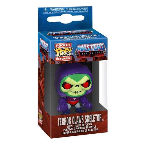 MASTERS OF THE UNIVERSE LLAVERO POCKET POP! VINYL SKELETOR W/TERROR CLAWS 4 CM