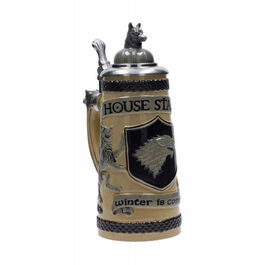CASA STARK JARRA CERÁMICA RELIEVE CON TAPA GAME OF THRONES