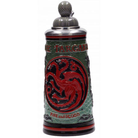 CASA TARGARYEN JARRA CERMICA RELIEVE CON TAPA GAME OF THRONES