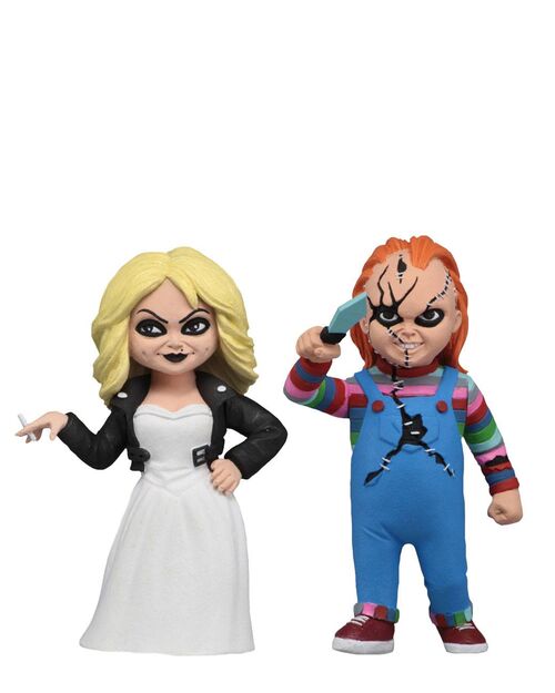 LA NOVIA DE CHUCKY PACK DE 2 FIGURAS TOONY TERRORS CHUCKY & TIFFANY 15 CM