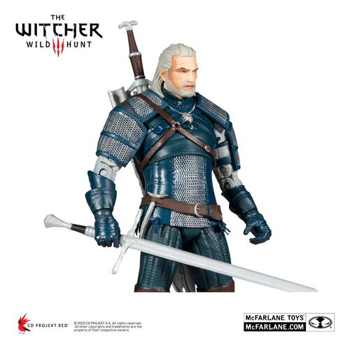 THE WITCHER FIGURA GERALT OF RIVIA (VIPER ARMOR: TEAL DYE) 18 CM