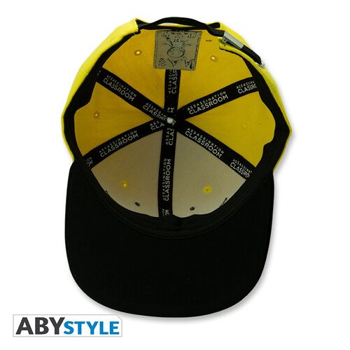 ASSASSINATION CLASSROOM GORRA SNAPBACK NEGRO Y AMARILLO KORO