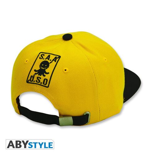 ASSASSINATION CLASSROOM GORRA SNAPBACK NEGRO Y AMARILLO KORO