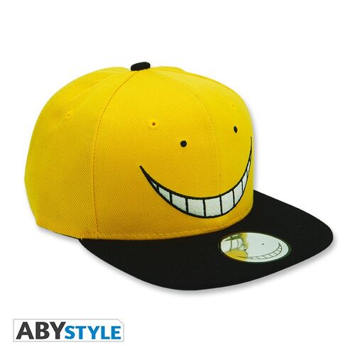 ASSASSINATION CLASSROOM GORRA SNAPBACK NEGRO Y AMARILLO KORO