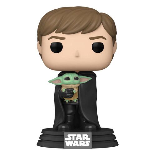 STAR WARS THE MANDALORIAN FIGURA POP! TV VINYL LUKE WITH CHILD 9 CM