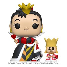 ALICIA EN EL PAÍS DE LAS MARAVILLAS POP! & BUDDY VINYL FIGURA QUEEN W/KING 9 CM