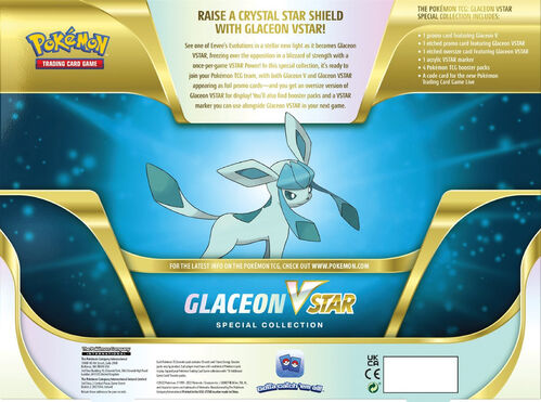 COLECCIN GLACEON VSTAR SPECIAL COLLECTION. ESPADA Y ESCUDO 9 INGLS. POKEMON TCG