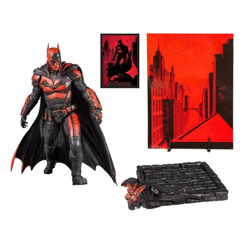 THE BATMAN MOVIE ESTATUA PVC POSADA THE BATMAN (GOLD LABEL) 30 CM