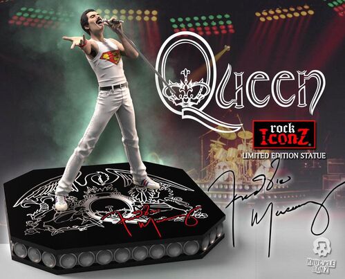 QUEEN ESTATUA ROCK ICONZ FREDDIE MERCURY LIMITED EDITION 23 CM