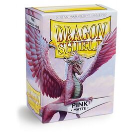 DRAGON SHIELD STANDARD SLEEVES FUNDAS - MATTE PINK (100 SLEEVES)