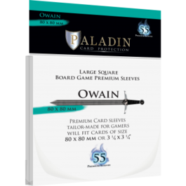 PALADIN SLEEVES FUNDAS - OWAIN PREMIUM LARGE SQUARE 80X80MM (55 SLEEVES) PALADIN SLEEVES FUNDAS - OWAIN PREMIUM LARGE SQUARE 80X80MM (55 SLEEVES)