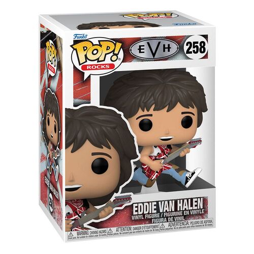 VAN HALEN POP! ROCKS VINYL FIGURA EDDIE VAN HALEN WITH GUITAR 9 CM