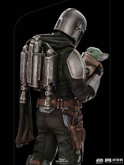 STAR WARS THE MANDALORIAN ESTATUA 1/10 ART SCALE MANDALORIAN & GROGU 22 CM