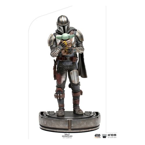 STAR WARS THE MANDALORIAN ESTATUA 1/10 ART SCALE MANDALORIAN & GROGU 22 CM