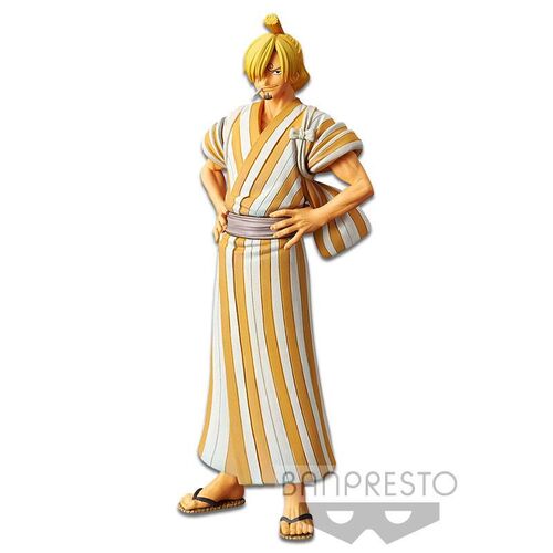 ONE PIECE ESTATUA PVC DXF GRANDLINE MEN SANJI (WANO KUNI) 17 CM