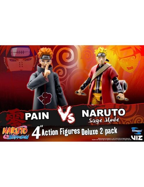 NARUTO 25 ANIVERSARIO PACK DOS MODELOS NARUTO VS PAIN FIG 10 CM