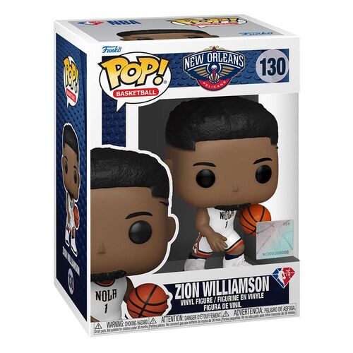 FIGURA PELICANS - ZION WILLIAMSON (BLUE JERSEY) 9 CM NBA LEGENDS POP! SPORTS VINYL