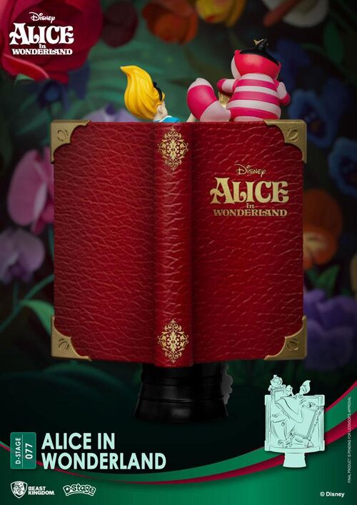 STORY BOOK SERIES ALICE IN WONDERLAND NEW VERSION 15 CM DISNEY DIORAMA PVC D-STAGE