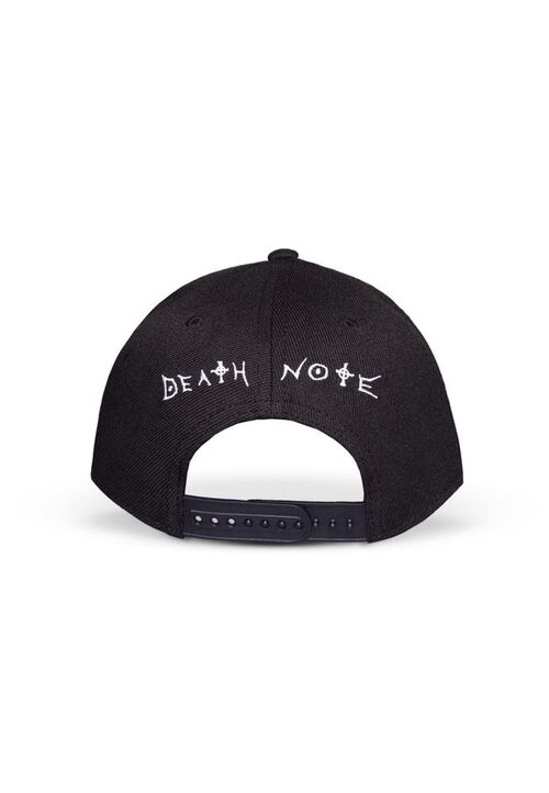 DEATH NOTE GORRA BISBOL SKULL GRAPHIC RUBBER PATCH