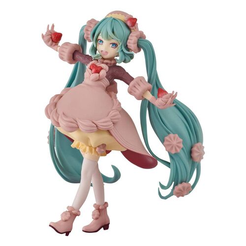 HATSUNE MIKU ESTATUA PVC SWEETSWEETS SERIES HATSUNE MIKU STRAWBERRY CHOCOLATE SHORT 17 CM